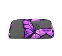 FSCEV Astuccio con Farfalle Viola, Trousse Cosmetici, Borsa Ufficio, Portasacco, Portamonete giornaliero, Argento, Taglia Unica, Organizzatore Borse, Argento, Taglia unica, argento, taglia unica,