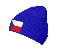 FSCEV Bandiera della Repubblica Ceca Cappello lavorato a maglia, leggero e caldo, classico berretto invernale caldo ed elegante, Blu, Taglia unica