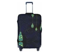 FSCEV Bella bottiglia di Under The Night Sky Trolley Valigia Copertura protettiva Business Travel Bagagli Protector Moda 45-81 cm, bianco, XL