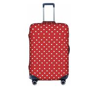 FSCEV Big White Dot Trolley Valigia Protettiva Copertura Protettiva per Bagagli Business Travel Fashion 45-81 cm, bianco, S