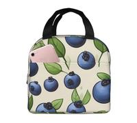 FSCEV Blueberry Pattern03 - Borsa per il pranzo portatile, borsa bento da picnic, borsa per la spesa