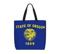 FSCEV Borse di totalizzatore della bandiera dello stato dell'Oregon per lo shopping, il lavoro, i viaggi e le vacanze