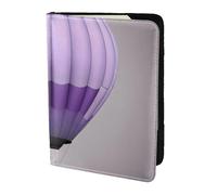 FSCEV Custodia per passaporto con mongolfiera color lavanda con blocco per passaporto, accessori da viaggio, custodia in pelle per carte di credito