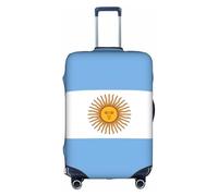 FSCEV Custodia protettiva per trolley con bandiera argentina, per viaggi d'affari, alla moda, 45-81 cm, bianco, L