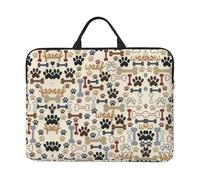 FSCEV Dog Bones Paw 14 Pollici Custodia Protettiva Compatibile Custodia Protettiva Con Cerniera Classico Manico Portatile