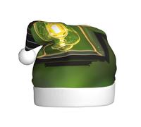 FSCEV Firefly e Lanterna Cappello di Natale per adulti Peluche Cappello di Babbo Natale per Natale Capodanno Regali di Natale