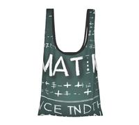 FSCEV Formulas Formes Theory Matematica Borsa per la spesa riutilizzabile Utility Tote Cart Organizer Multiuso Sacchetto di Immagazzinaggio