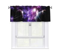 FSCEV Galaxy Sky. Tende con aste corte 137,2 x 45,7 cm per finestra piccola mantovana fantasia decorazione per la casa