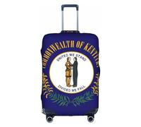 FSCEV Kentucky - Custodia protettiva per trolley e valigie, con bandiera dello Stato, per viaggi d'affari, alla moda, 45,7 - 81,7, bianco, S