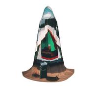 FSCEV Lake Camping Mantello con Cappuccio Per Adolescenti Tristo Mietitore Vampiro Strega Carnevale Halloween Mago Costume