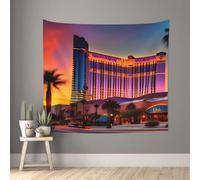 FSCEV Las Vegas Sunset 1 Tapestry 152,4 x 129,5 cm Wall Hanging Art per camera da letto soggiorno decorazione domestica estetica