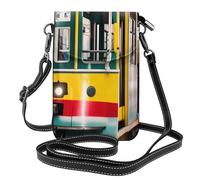 FSCEV Lisbon Tram - Piccola borsa a tracolla per cellulare, borsa a tracolla