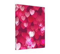 FSCEV San Valentino Amore Cuore Pittura 8x10 pollici Decorazione Della Parete Tela Pittura A Olio Home Office Decorazioni