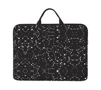 FSCEV Starry Divination Constellation - Custodia protettiva compatibile con laptop da 14 pollici, con cerniera, maniglia classica portatile