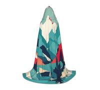 FSCEV Viaggio Montagna Scenario Capo Con Cappuccio Per Adolescenti Tristo Mietitore Vampiro Strega Carnevale Halloween Mago Costume