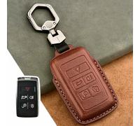 FSDGJZDFG Custodia in Pelle per Chiave Auto per Jaguar per Land Rover Evoque Sport, Portachiavi con Custodia