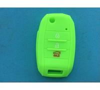 FSDGJZDFG Custodia in Silicone con 3 Pulsanti per Telecomando Auto, Pieghevole, per Kia Rio Sportage 2015 Ceed Sorento Cerato K3 K4 K5