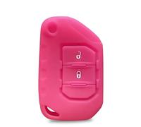 FSDGJZDFG Custodia in Silicone per Chiave Auto a 2/3/4 Pulsanti, per Jeep Wrangler JL JLU 2018 2019 2020 2021, Portachiavi Pieghevole a ribalta