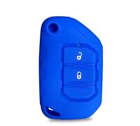 FSDGJZDFG Custodia in Silicone per Chiave Auto a 2/3/4 Pulsanti, per Jeep Wrangler JL JLU 2018 2019 2020 2021, Portachiavi Pieghevole a ribalta