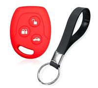FSDGJZDFG Custodia in Silicone per Chiave Portachiavi, per Ford Focus C-Max Mondeo Mk3 MK4 Ikon Fusion Street KA Teansit Fiesta MK5 MK7