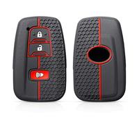 FSDGJZDFG Custodia in Silicone per Portachiavi con Telecomando per Toyota Corolla CHR Camry Prius RAV 4 TLK Prado Portachiavi Accessori 2 Pulsanti