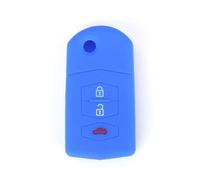 FSDGJZDFG Custodia in Silicone Portachiavi per Mazda 2 Demio 3 5 6 M5 CX7 CX9 RX8 MX5 MPV con 3 Pulsanti e Telecomando a Conchiglia