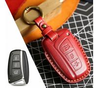FSDGJZDFG Custodia per Chiave Auto, Accessorio per Hyundai Santa Fe Genesis Ix45 Equus, Portachiavi in Pelle, Borsa Protettiva