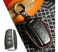 FSDGJZDFG Custodia per Chiave Auto, Accessorio per Hyundai Santa Fe Genesis Ix45 Equus, Portachiavi in Pelle, Borsa Protettiva