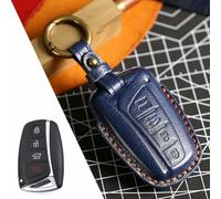 FSDGJZDFG Custodia per Chiave Auto, Accessorio per Hyundai Santa Fe Genesis Ix45 Equus, Portachiavi in Pelle, Borsa Protettiva