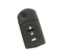 FSDGJZDFG Custodia Pieghevole in Silicone per Mazda 2 3 5 6 8 velocità CX-5 CX7 CX-9 MX5 RX, Accessorio Chiave Telecomando a 3 Pulsanti
