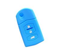FSDGJZDFG Custodia Pieghevole in Silicone per Mazda 2 3 5 6 8 velocità CX-5 CX7 CX-9 MX5 RX, Accessorio Chiave Telecomando a 3 Pulsanti