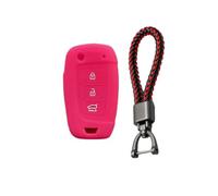 FSDGJZDFG Custodia Protettiva in Silicone per Chiave Auto a 3 Pulsanti per Hyundai Solaris 2 Elantra I30 I35 I40 Tucson Kona Portachiavi con Telecomando a Conchiglia