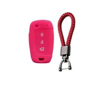FSDGJZDFG Custodia Protettiva in Silicone per Chiave Auto a 3 Pulsanti per Hyundai Solaris 2 Elantra I30 I35 I40 Tucson Kona Portachiavi con Telecomando a Conchiglia