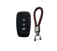 FSDGJZDFG Custodia Protettiva in Silicone per Chiave Auto a 3 Pulsanti per Hyundai Solaris 2 Elantra I30 I35 I40 Tucson Kona Portachiavi con Telecomando a Conchiglia