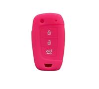 FSDGJZDFG Custodia Protettiva in Silicone per Chiave Auto a 3 Pulsanti per Hyundai Solaris 2 Elantra I30 I35 I40 Tucson Kona Portachiavi con Telecomando a Conchiglia