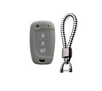 FSDGJZDFG Custodia Protettiva in Silicone per Chiave Auto a 3 Pulsanti per Hyundai Solaris 2 Elantra I30 I35 I40 Tucson Kona Portachiavi con Telecomando a Conchiglia