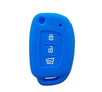 FSDGJZDFG Custodia Protettiva in Silicone per Chiave per Hyundai Tucson Sonata Elantra Creta Mistra Solaris Accent Santa Fe Reina con 3 Pulsanti