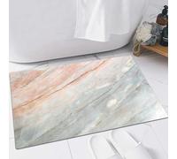 FSDGY Tappetino Antiscivolo per Il Bagno,Soffice Tappeto da Bagno in Microfibra,Assorbente,Marmo, Onice Pietra Texture le Evidenziato Autentico Graffi Artfu,60x90 cm