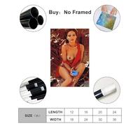 FSDJHG Poster su tela con attrice Ornella Muti, decorazione artistica da parete per soggiorno, camera da letto, 60 x 90 cm