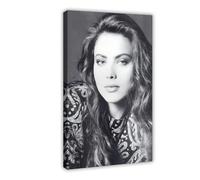 FSDJHG Poster su tela con attrice Ornella Muti, decorazione per camera da letto, ufficio, camera da letto, regalo, 60 x 90 cm