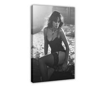 FSDJHG Poster su tela con attrice Ornella Muti, decorazione per camera da letto, ufficio, camera da letto, regalo, 50 x 75 cm
