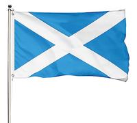 FSFLAG Bandiera scozzese con croce di Sant'Andrea con 2 occhielli in ottone, poliestere rinforzato 400D, resistente allo sbiadimento, resistente e puramente realizzata a mano per giardino, eventi, 20
