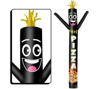 FSFLAG Tubo gonfiabile per pizza calda da 3 m, diametro 30 cm, eccentrico, ballerino ondulato, adatto per decorazione esterna, pubblicità e promozione commerciale (asciugacapelli non incluso)