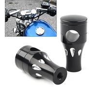 FSFY Morsetti per riser manubrio moto da 1", Morsetto di montaggio per manubrio Nero per Harley per HONDA per Yamaha per Kawasaki per Suzuki Con diametro del foro del manubrio di 25 mm / 1" pollici