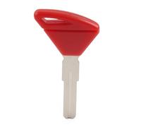 FSFY Stelo della chiave vuoto Chiave in metallo rosso non tagliato con tomaia in ABS per moto Aprilia Caponord RS125 250 ETV 1000 NA Mana850 RXV450