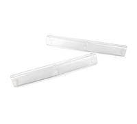 FSFYUK Coppia di lenti in plastica per fanali laterali del motore per Modelli Touring Davidson 1996-2013, trasparenti