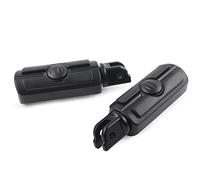 FSFYUK Pedane anteriori in alluminio billet per moto, poggiapiedi, pedane per FXBB, FXBR, FXBRS e FXLR dal 2018 in poi, nere