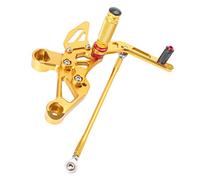 FSFYUK Pedane Racing Set completo Pedane arretrate regolabili per MT-09 FZ-09 2014-2017 Oro