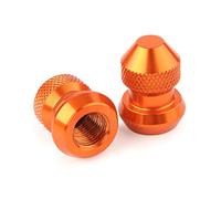 FSFYUK Tappi coprivalvola universali per pneumatici, copristelo, coprivalvola per cerchioni per veicoli, SUV, camper, camion, motociclette, biciclette, arancion