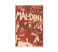 fsgfod Paolo Maldini - Poster su tela, decorazione artistica da parete per soggiorno, camera da letto, 30 x 45 cm